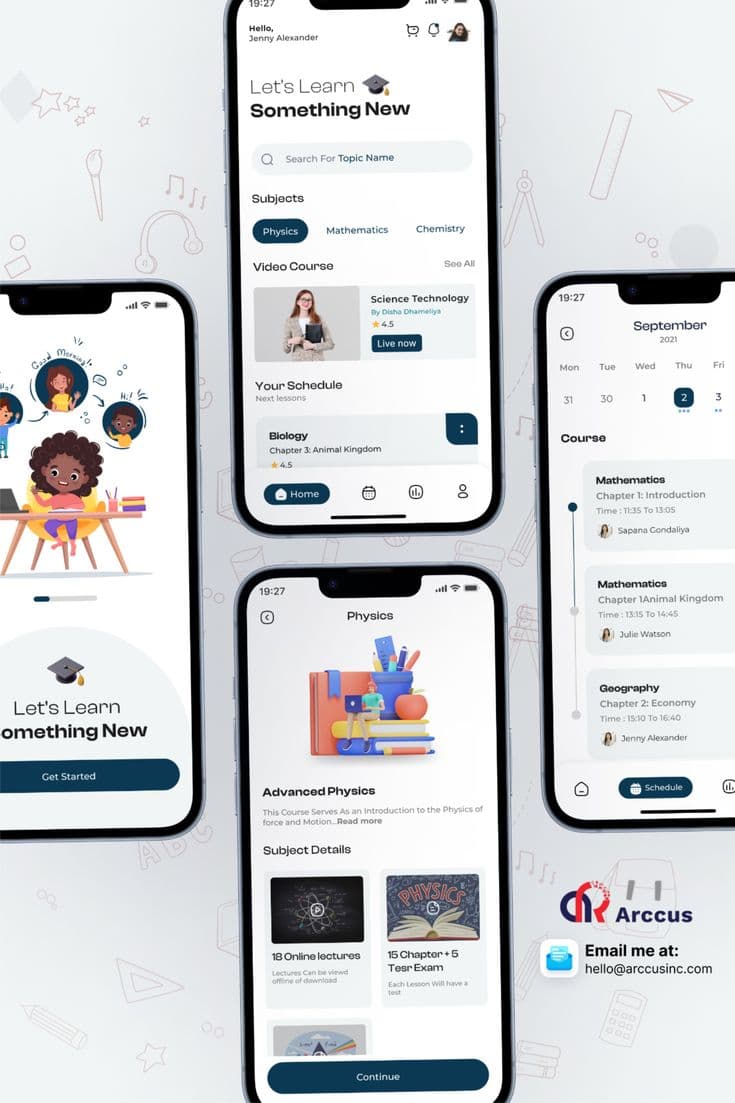 Educational Mobile App preview